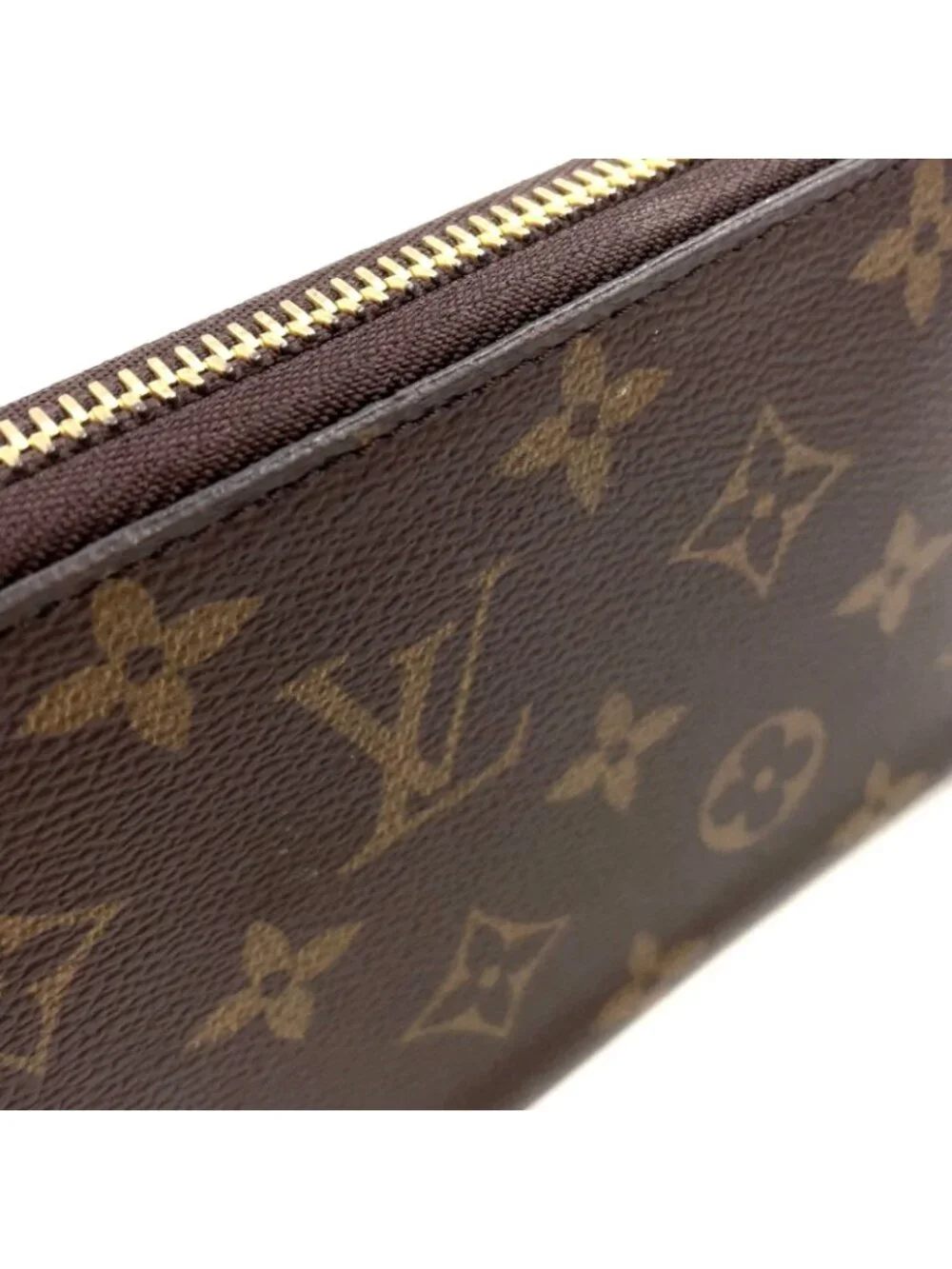 Louis Vuitton Zippy Wallet Monogram Fuchsia Leather Pink Purple Brown Round Gold